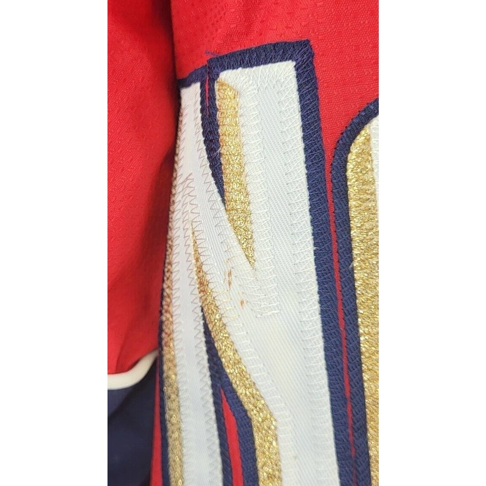 Majestic Authentic DC Nationals Mens XL Jacket Red Blue Full Zip Gently Used - Picture 8 of 15